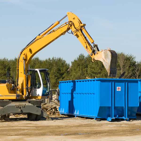 can i choose the location where the residential dumpster will be placed in Chattanooga